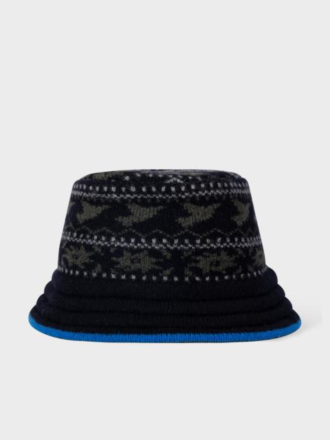 Paul Smith Lambswool Fairisle Bucket Hat