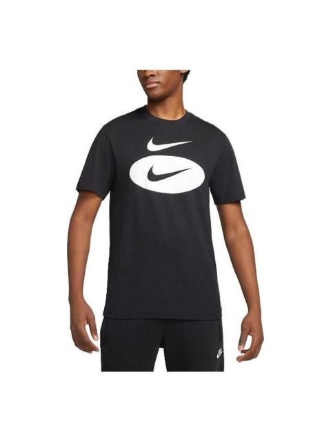 Nike Nike Sportswear Swoosh Oval T-Shirt 'Black' DM6343-010
