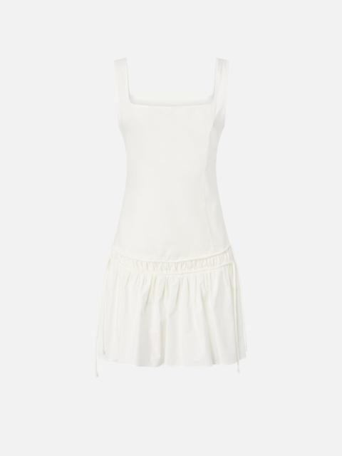PINKO SHORT DRESS WITH GATHERING AND DRAWSTRING