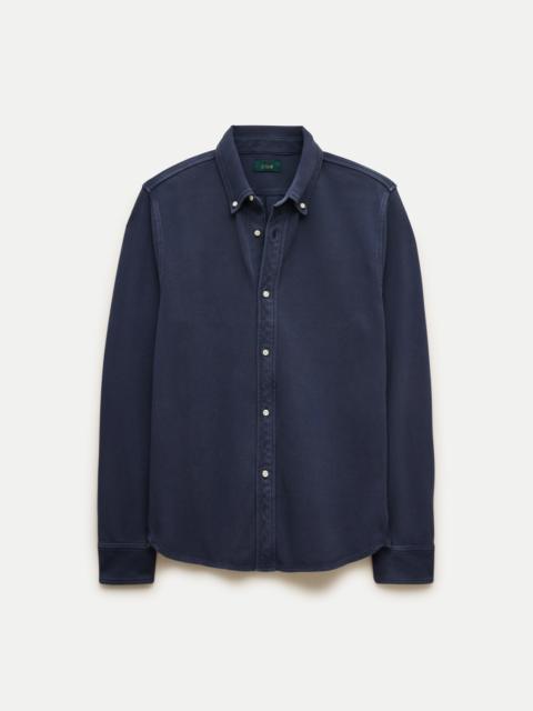 J.CREW Washed piqué button-down shirt