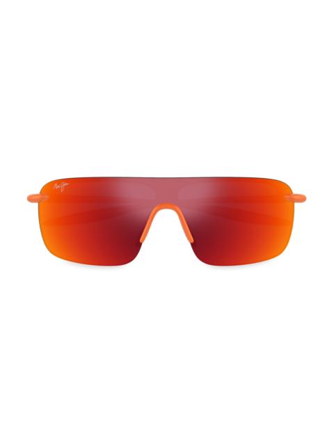 Maui Jim Men's Ekolu Palulu 99MM Shield Sunglasses - Orange