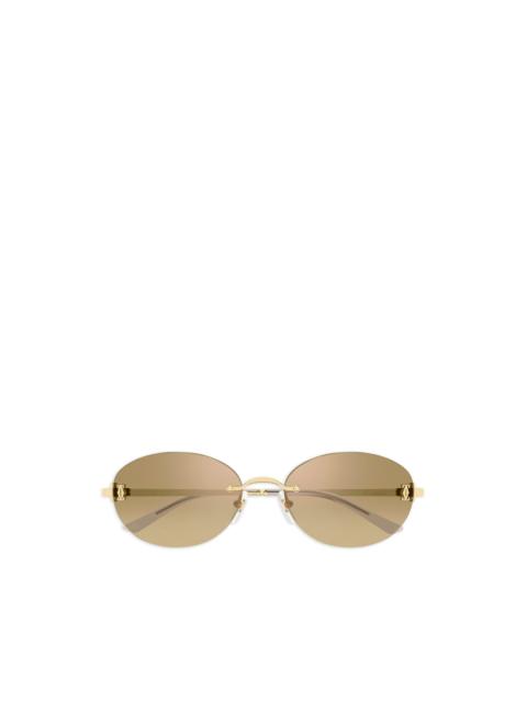 Cartier oval rimless sunglasses