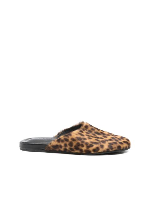 ANCIENT GREEK SANDALS leopard-print mules