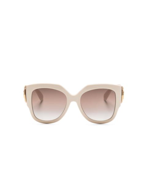 GUCCI logo-plaque round-frame sunglasses