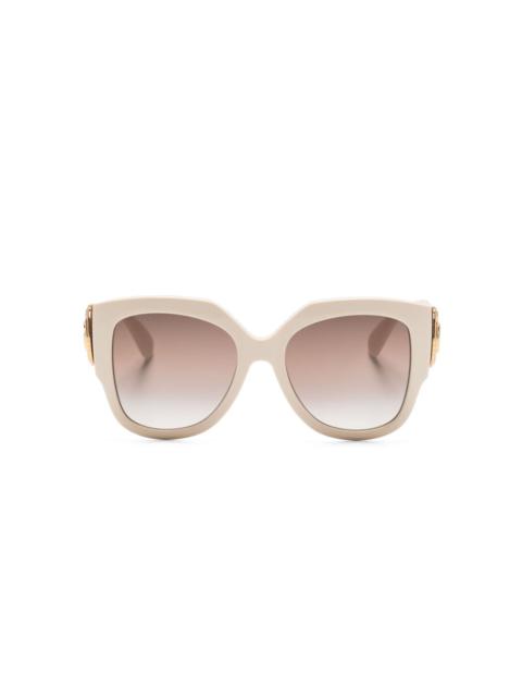 logo-plaque round-frame sunglasses