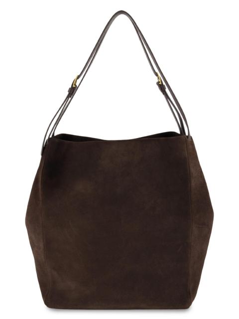 Vince Women's Josie Large Suede & Leather Tote Bag - Cacao
