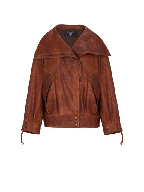 Balmain Lambskin bomber jacket