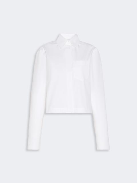 Sportmax CALADIO Cotton boxy shirt - OPTICAL WHITE