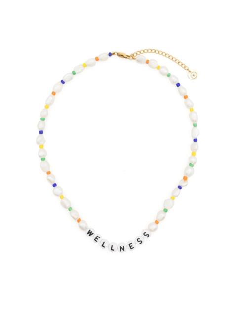 Sporty & Rich Wellness pearl-bead necklace