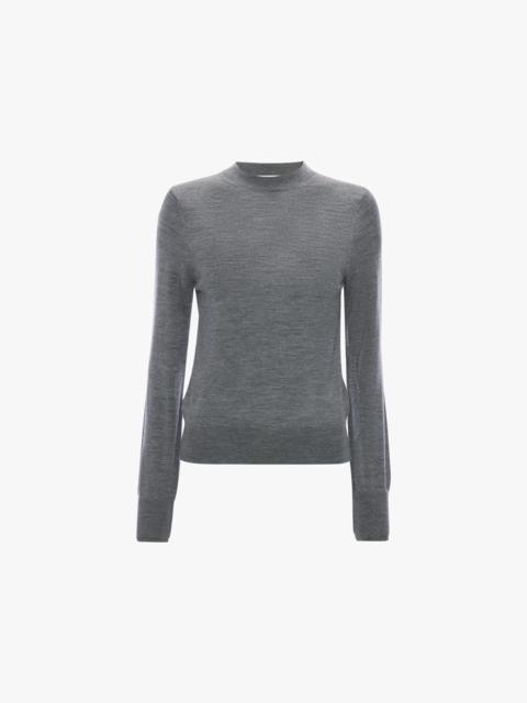 Victoria Beckham Austen Jumper In Grey Marl