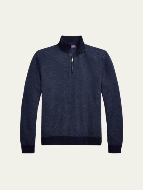 Ralph Lauren Men's Cashmere Half-Zip Sweater