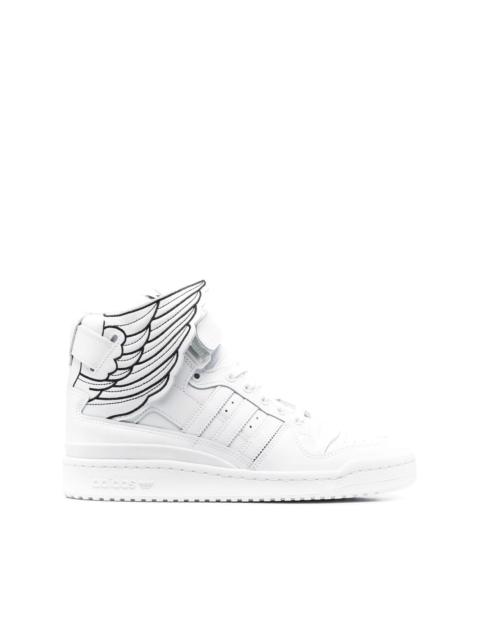 adidas wing-design high-top sneakers