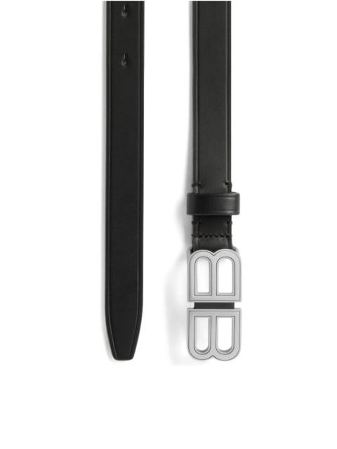 Women's Bb Hourglass Thin Belt in Black