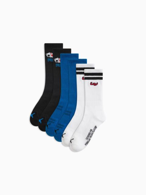 PUMA Las Vegas Men's Crew Socks (3-Pack)