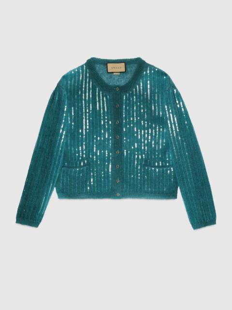 GUCCI Mohair silk cardigan