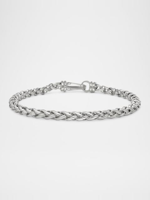 DAVID YURMAN Men's Wheat Chain Bracelet in Silver, 4mm