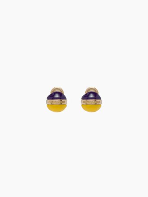 Miu Miu Metal and resin earrings