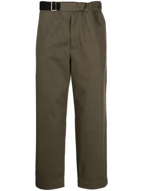 OAMC Regs belted cropped trousers