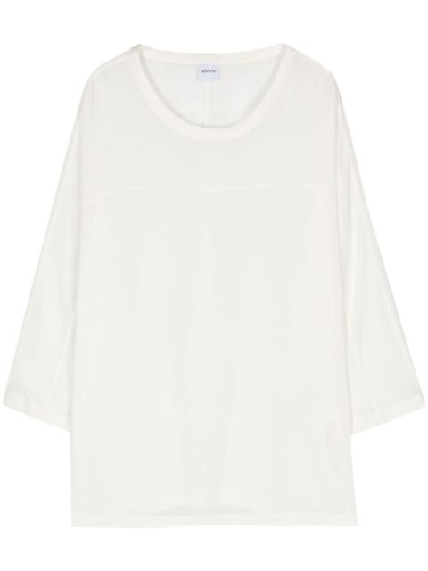 Aspesi round-neck silk T-shirt