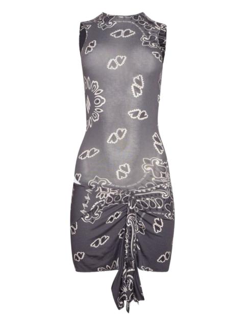 THE ATTICO bandana-print mini dress