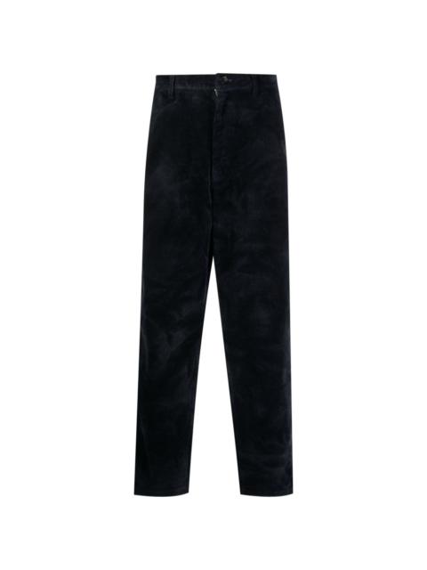 mid-rise twill trousers