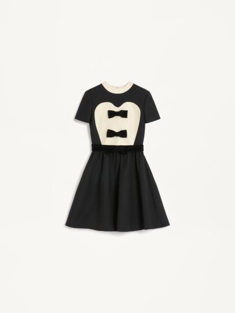 Valentino CREPE COUTURE SHORT DRESS WITH BOWS