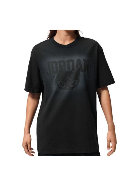 Jordan (WMNS) Jordan Oversized Graphic T-Shirt Asia Sizing 'Black' IW7672-010