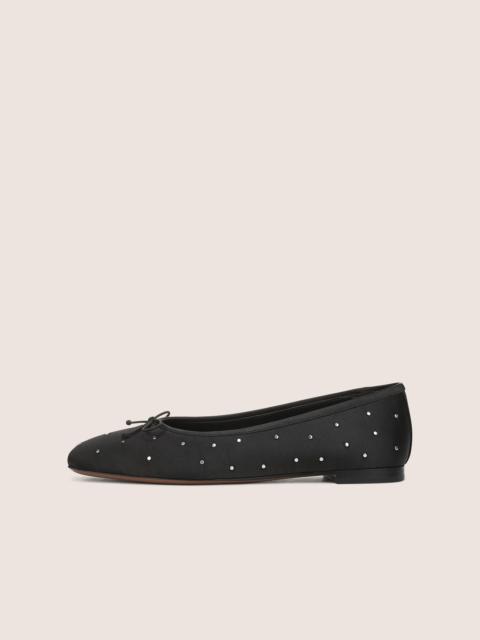 Vince Darla Studded Satin Ballet Flat