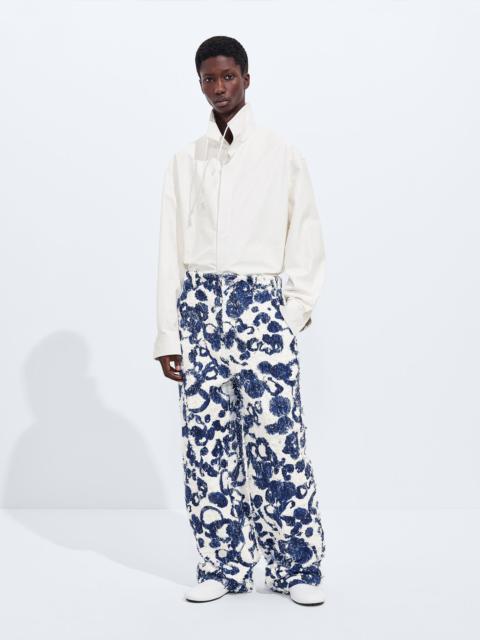 Bottega Veneta Cotton Fil Coupé Printed Pants