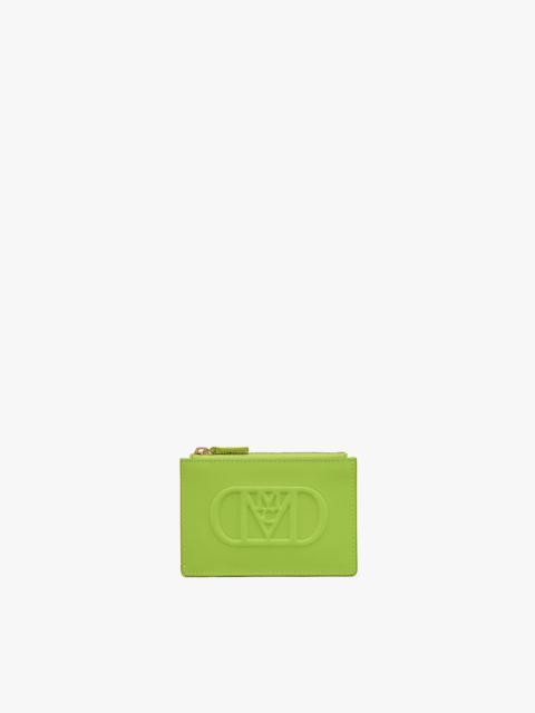 MCM Mode Travia Card Holder in Spanish Nappa Leather