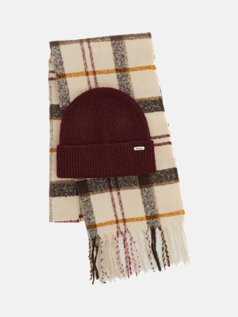 Barbour Gift set scarf and hat