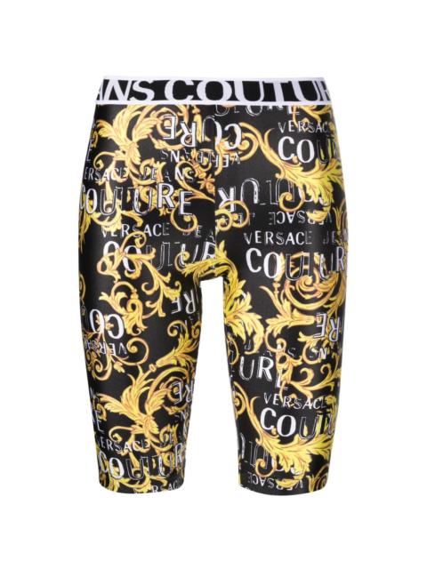 VERSACE JEANS COUTURE baroque-print cycling shorts
