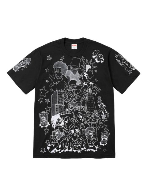 Supreme Supreme Downtown T-Shirt 'Black White' SUP-FW23-017