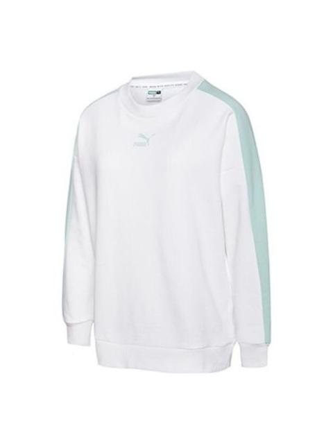 PUMA (WMNS) PUMA Classics Crewneck Sweatshirt White 595932-02
