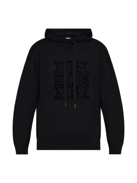 Max Mara Logo wool hoodie
