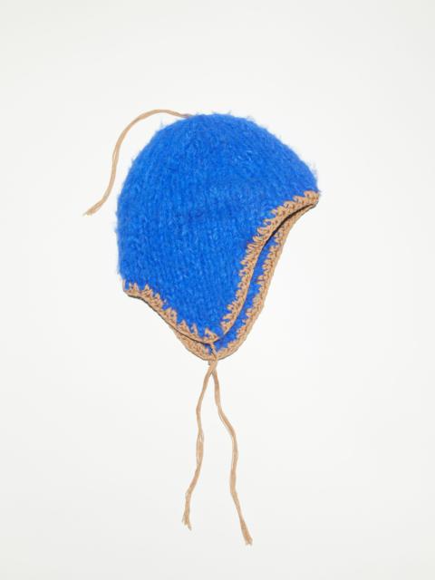 Hat with ear flaps - Deep blue