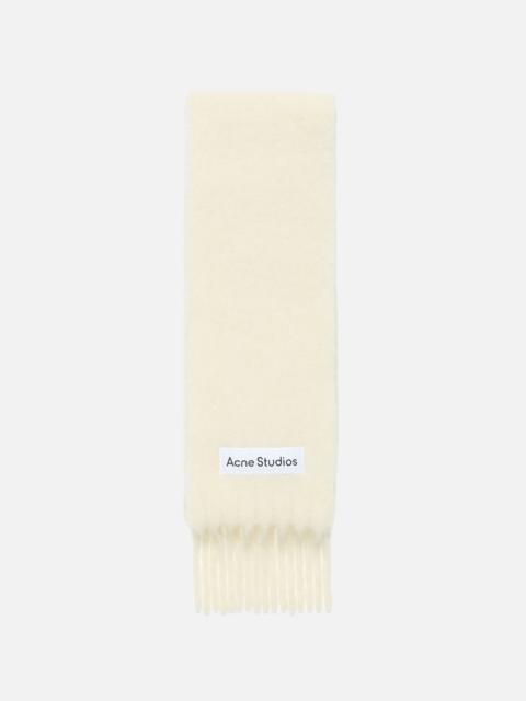 Acne Studios Skinny mohair scarf - White