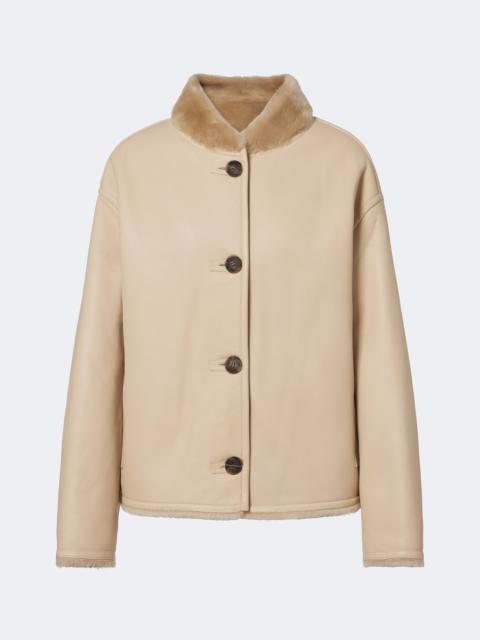 Yves Salomon Reversible shearling-trimmed leather jacket
