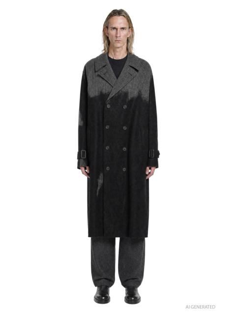 Yohji Yamamoto Needle Punched Herringbone Coat