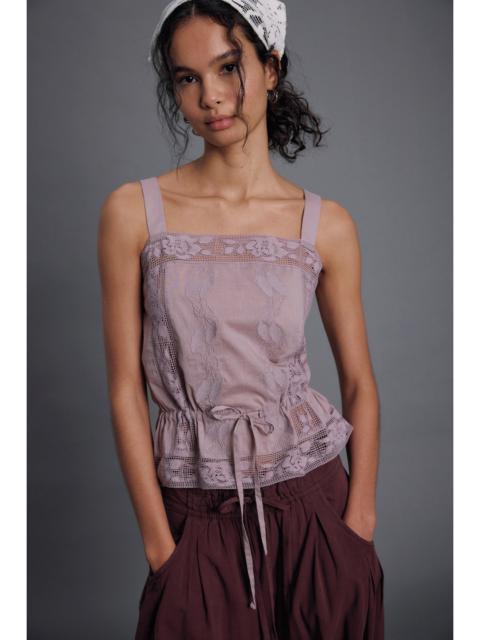 FREE PEOPLE Wildflower Cross-Stitch Top