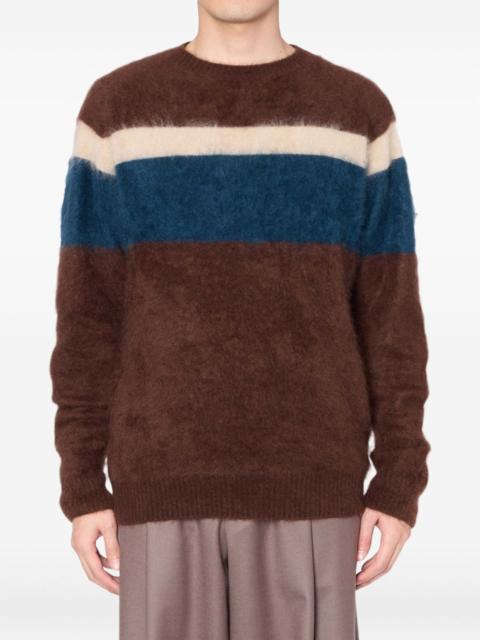 Kolor cashmere striped sweater