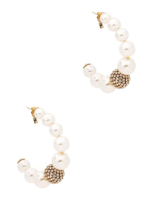 Bucaneve pearl hoop earrings