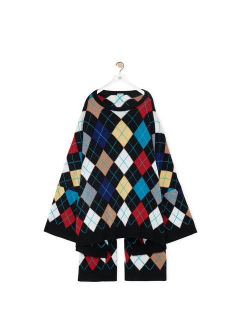 Loewe Oversized Argyle sweater in cashmere