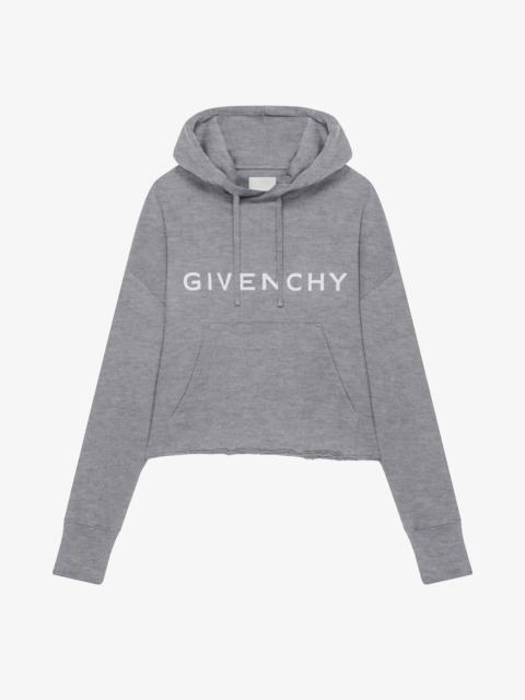 Givenchy GIVENCHY ARCHETYPE OVERSIZED CROPPED HOODIE