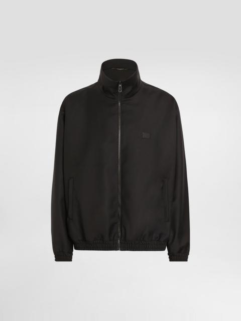 Dolce & Gabbana Wool jacket with a high neck and tag