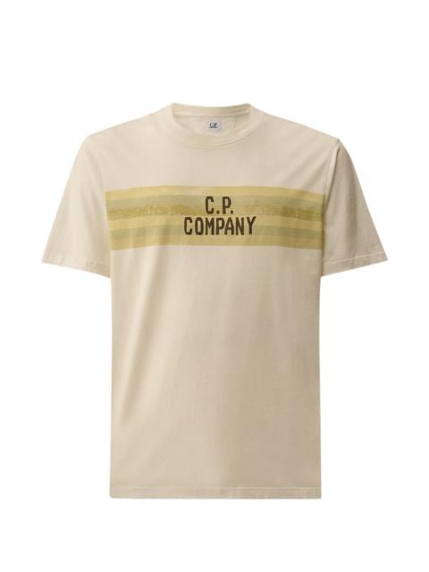 C.P. Company striped-detail T-shirt