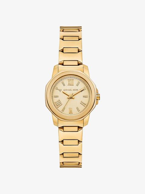 MICHAEL KORS Petite Prescott Gold-tone Watch