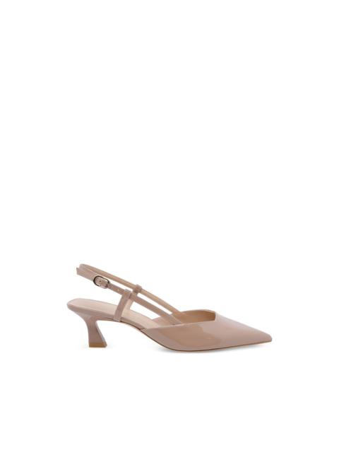 Stuart Weitzman Vinnie 50 buckle leather pumps