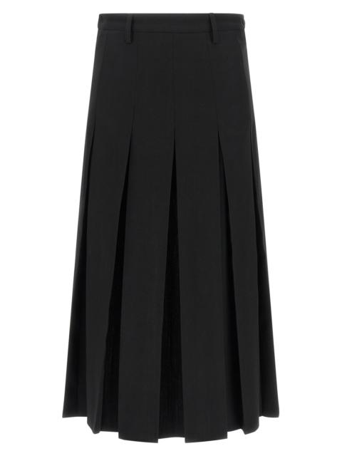 MM6 Maison Margiela Overlapping Pleated Skirt