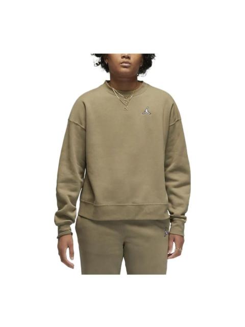 (WMNS) Air Jordan Brooklyn Fleece Crewneck 'Beige' DQ4463-351